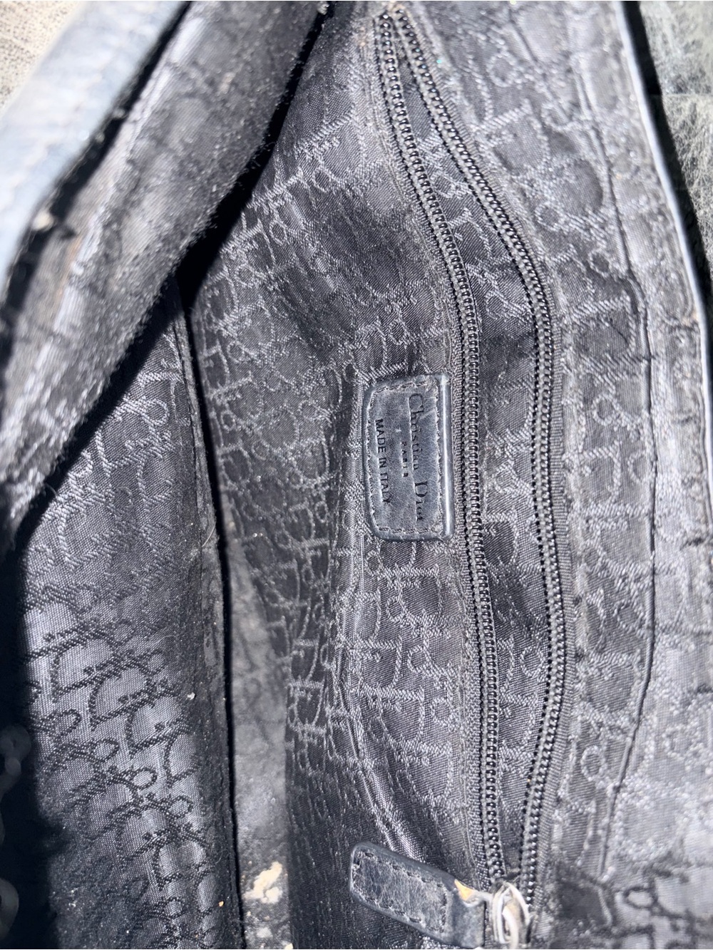 Dior Vintage Distressed Gaucho Saddle Bag - Picture 5 of 6